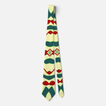 Neck Tie, ein mehrfarbiges Stoffmuster-Design