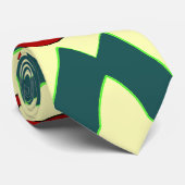 Neck Tie, ein mehrfarbiges Stoffmuster-Design Krawatte (Gerollt)