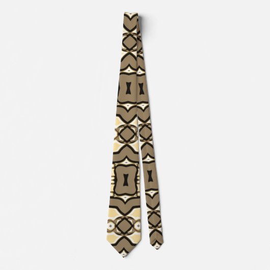 Neck Tie, ein mehrfarbiges Stoffmuster-Design Krawatte (Vorderseite)