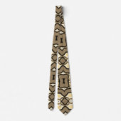 Neck Tie, ein mehrfarbiges Stoffmuster-Design Krawatte (Rückseite)