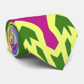 Neck Tie, ein mehrfarbiges Stoffmuster-Design Krawatte (Gerollt)