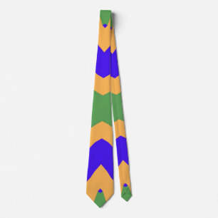 Neck Tie, ein mehrfarbiges Stoffmuster-Design Krawatte