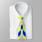 Neck Tie, ein mehrfarbiges Stoffmuster-Design Krawatte (Gebunden)