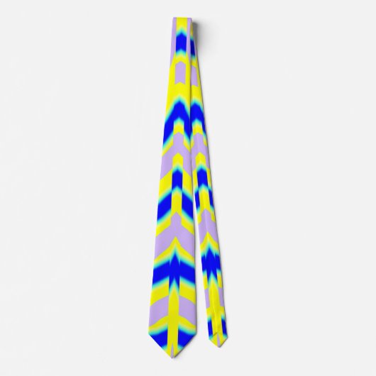 Neck Tie, ein mehrfarbiges Stoffmuster-Design Krawatte (Vorderseite)