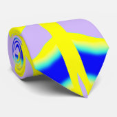 Neck Tie, ein mehrfarbiges Stoffmuster-Design Krawatte (Gerollt)