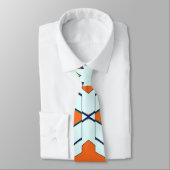 Neck Tie, ein mehrfarbiges Stoffmuster-Design Krawatte (Gebunden)