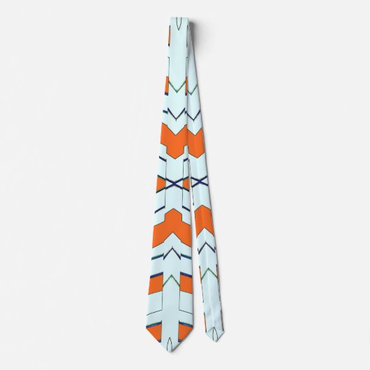 Neck Tie, ein mehrfarbiges Stoffmuster-Design Krawatte (Vorderseite)