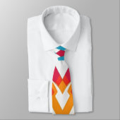Neck Tie, ein mehrfarbiges Stoffmuster-Design Krawatte (Gebunden)