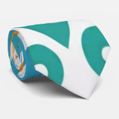 Neck Tie, ein mehrfarbiges Stoffmuster-Design Krawatte (Gerollt)