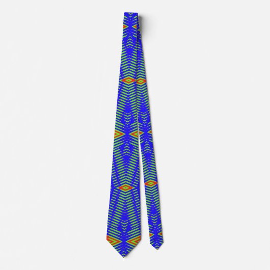 Neck Tie, ein mehrfarbiges Stoffmuster-Design Krawatte (Vorderseite)