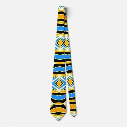 Neck Tie, ein mehrfarbiges Stoffmuster-Design Krawatte (Vorderseite)