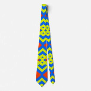 Neck Tie, ein mehrfarbiges Stoffmuster-Design Krawatte