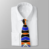 Neck Tie, ein mehrfarbiges Stoffmuster-Design Krawatte (Gebunden)