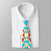 Neck Tie, ein mehrfarbiges Stoffmuster-Design Krawatte (Gebunden)