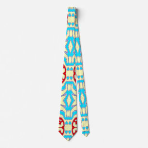 Neck Tie, ein mehrfarbiges Stoffmuster-Design Krawatte