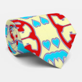 Neck Tie, ein mehrfarbiges Stoffmuster-Design Krawatte (Gerollt)