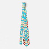 Neck Tie, ein mehrfarbiges Stoffmuster-Design Krawatte (Rückseite)