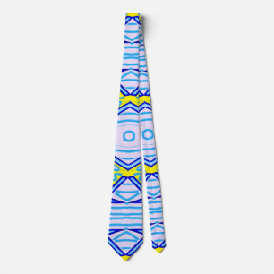 Neck Tie, ein mehrfarbiges Stoffmuster-Design Krawatte