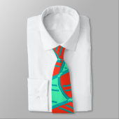 Neck Tie, ein mehrfarbiges Stoffmuster-Design Krawatte (Gebunden)
