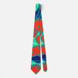 Neck Tie, ein mehrfarbiges Stoffmuster-Design Krawatte