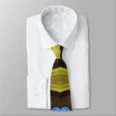 Neck Tie, ein mehrfarbiges Stoffmuster-Design Krawatte (Gebunden)