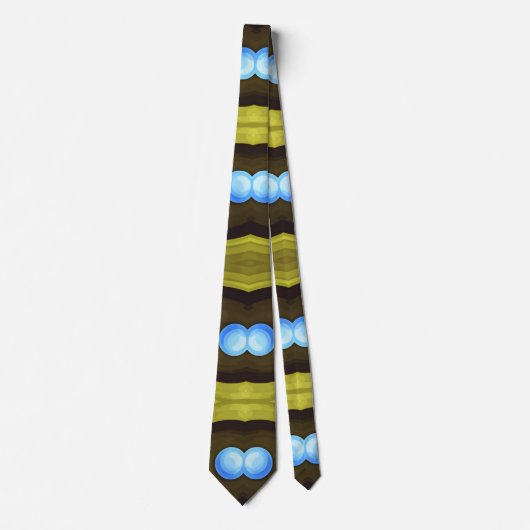 Neck Tie, ein mehrfarbiges Stoffmuster-Design Krawatte (Vorderseite)