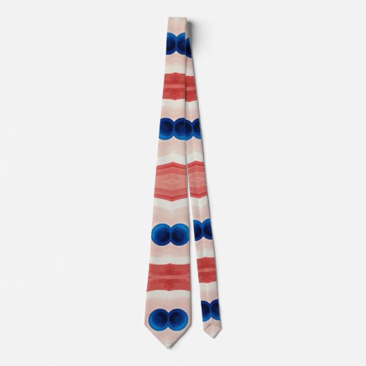 Neck Tie, ein mehrfarbiges Stoffmuster-Design Krawatte (Vorderseite)