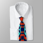 Neck Tie, ein mehrfarbiges Stoffmuster-Design Krawatte (Gebunden)