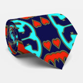 Neck Tie, ein mehrfarbiges Stoffmuster-Design Krawatte (Gerollt)