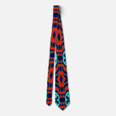Neck Tie, ein mehrfarbiges Stoffmuster-Design Krawatte (Rückseite)