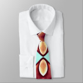Neck Tie, ein mehrfarbiges Stoffmuster-Design Krawatte (Gebunden)