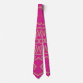 Neck Tie, Ein rosa Farbmuster-Muster Krawatte (Vorderseite)