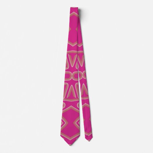 Neck Tie, Ein rosa Farbmuster-Muster Krawatte (Vorderseite)