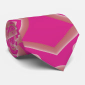 Neck Tie, Ein rosa Farbmuster-Muster Krawatte (Gerollt)