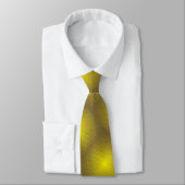 Neck Tie gelb schwarz Krawatte (Gebunden)