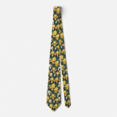 Neck Tie gelbe Iris Krawatte (Vorderseite)