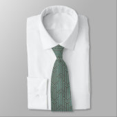 Neck Tie - Green Art Deco Design Krawatte (Gebunden)