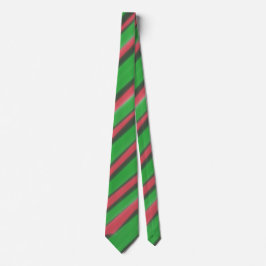 Neck Tie Green & Red Krawatte