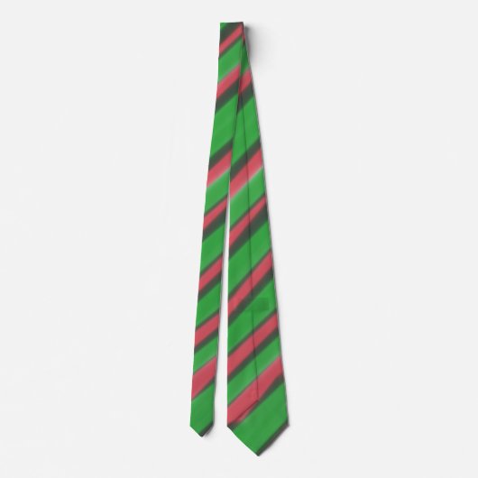 Neck Tie Green & Red Krawatte (Rückseite)