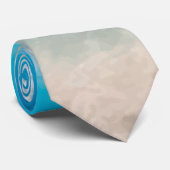 Neck Tie Groom | Moderner geometrischer Strand für Krawatte (Gerollt)