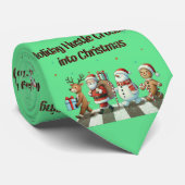 Neck Tie Holiday Hustle Crossing in Weihnachten Krawatte (Gerollt)