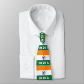Neck Tie Indian Flag Krawatte (Gebunden)