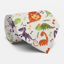 Neck Tie - Kids Liebe Dinosaurier