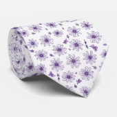 Neck Tie Lila Krawatte (Gerollt)