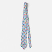 Neck Tie - Mehrfarbiges Herringbone-Muster Krawatte (Vorderseite)