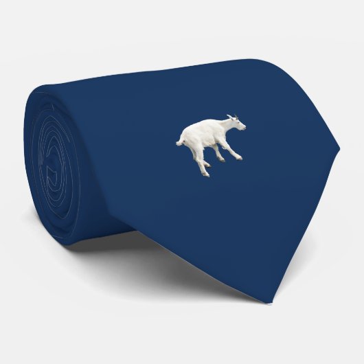 Neck Tie mit Bergziege Krawatte (Gerollt)