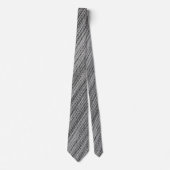 Neck Tie mit FauxcGray Fabric Design Krawatte (Vorderseite)
