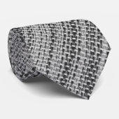 Neck Tie mit FauxcGray Fabric Design Krawatte (Gerollt)