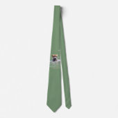 Neck Tie mit Grizzly Bärenkuppe Krawatte (Vorderseite)