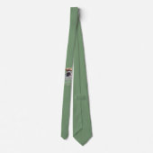 Neck Tie mit Grizzly Bärenkuppe Krawatte (Rückseite)